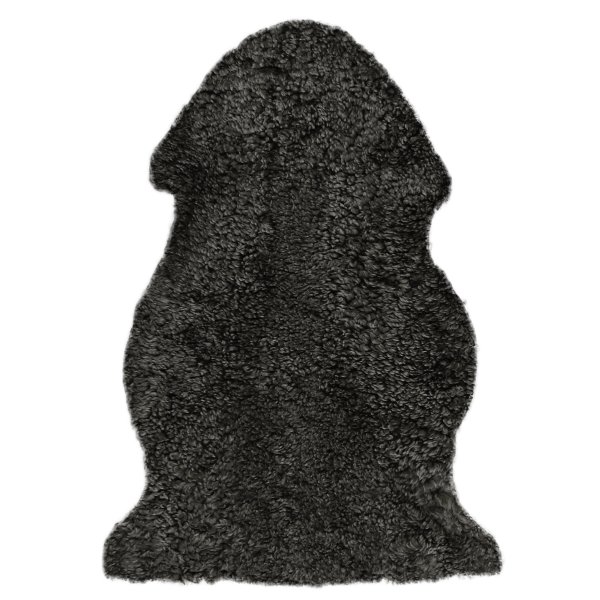 Curly-Lammfell (anthrazit mit hellen Spitzen)