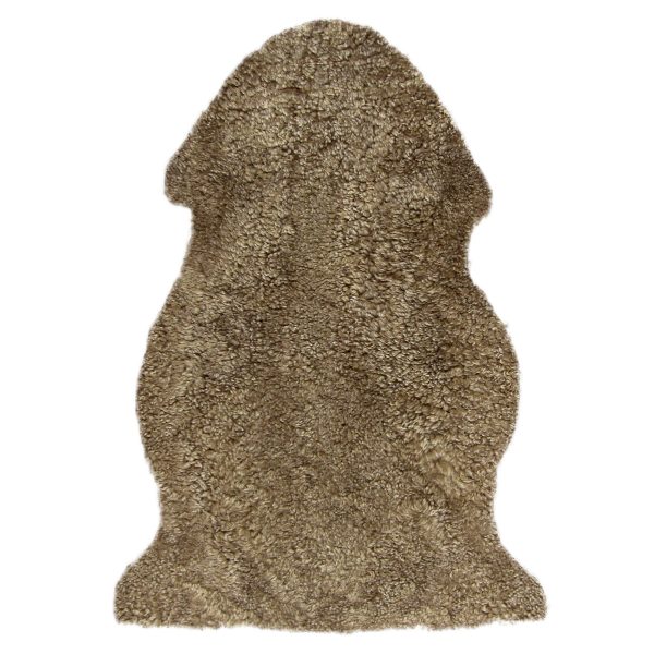 Curly-Lammfell (braun mit hellen Spitzen)