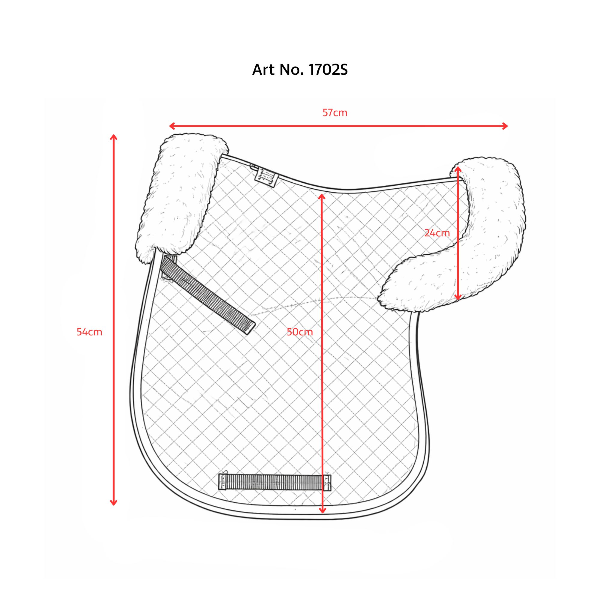Lammfell Satteldecke - Sattelpad - Full Pad