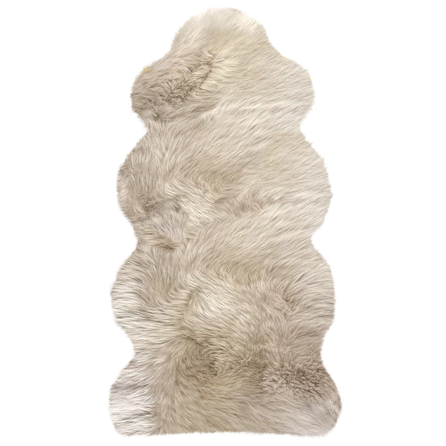 Australische Lammfelle aus 1,5 Fellen, mit Endteil - leinen