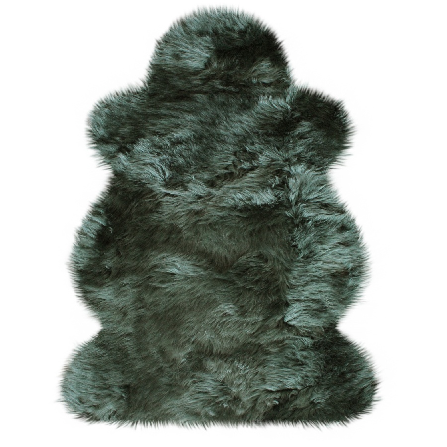 Australisches Lammfell - dunkelgrün