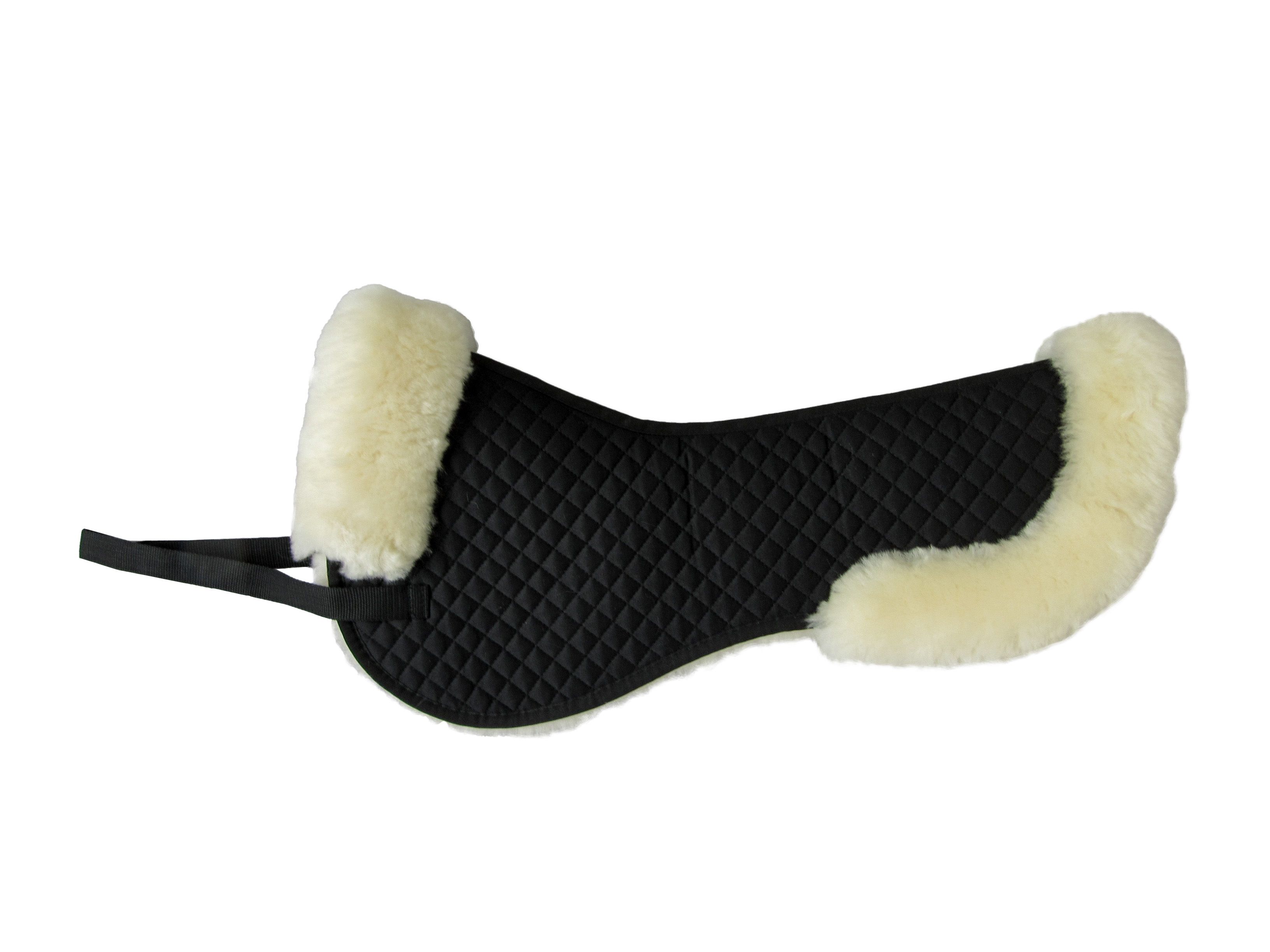 Lammfell Sattelunterlage - Half Pad - Sattelpad mit weichem Lammfell