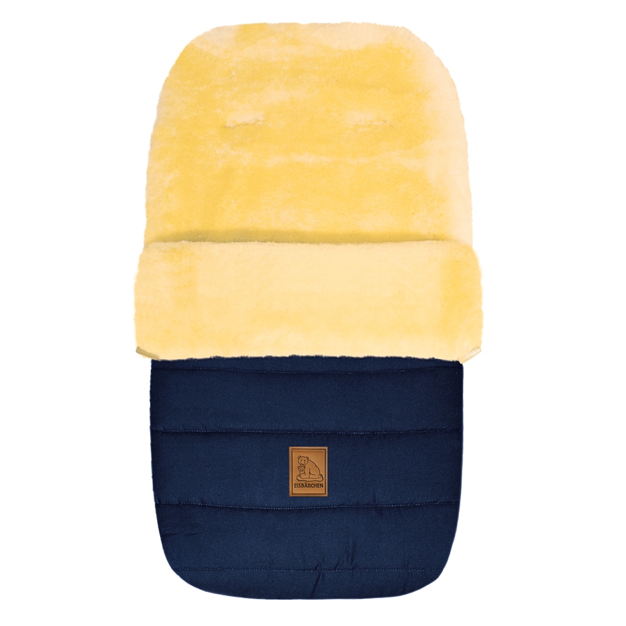 Lammfellfußsack (marineblau)