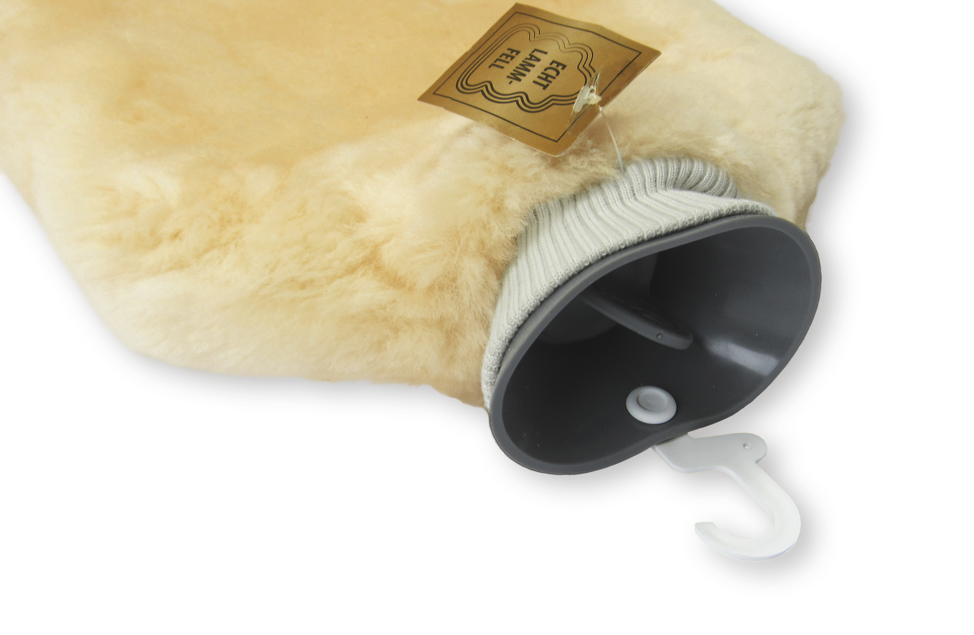 Lammfell-Wärmflasche - Gold-Beige
