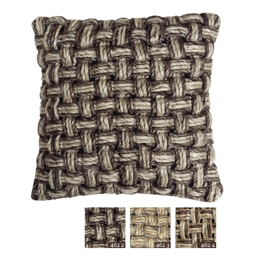 Handgewebte Kissenhüllen - Flechtoptik