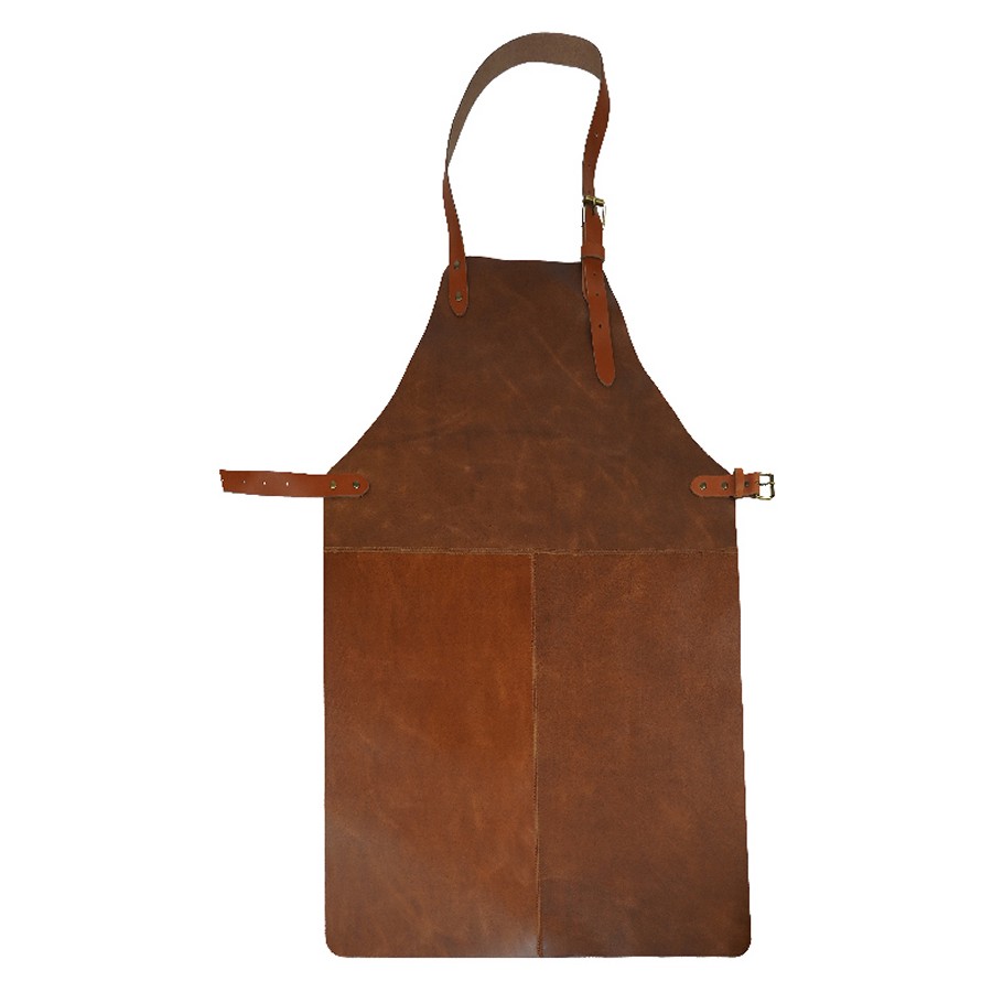 Grillschürzen aus echtem Leder (braun)