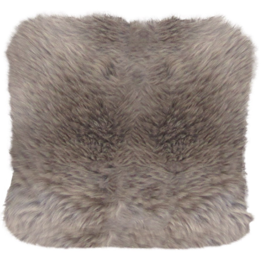 Lammfell-Kissen - taupe