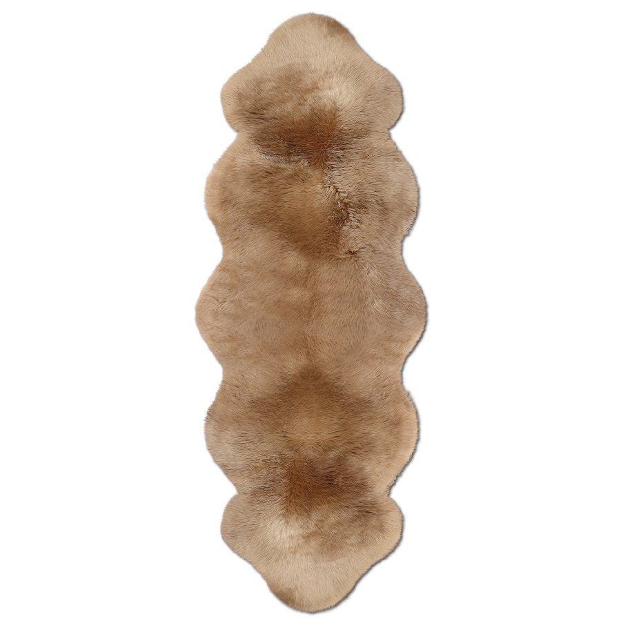 Australische Lammfelle aus zwei Fellen - camel