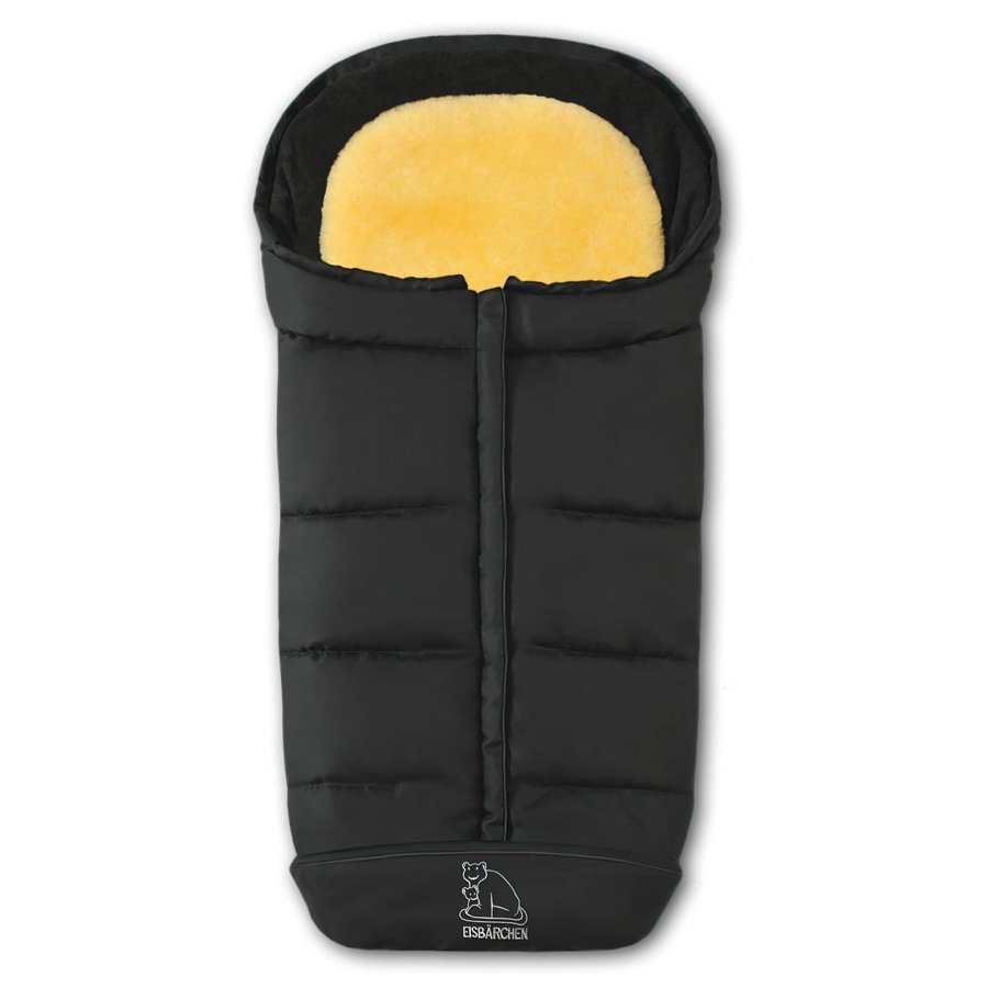 Komfort 2-in-1-Fußsack (schwarz)