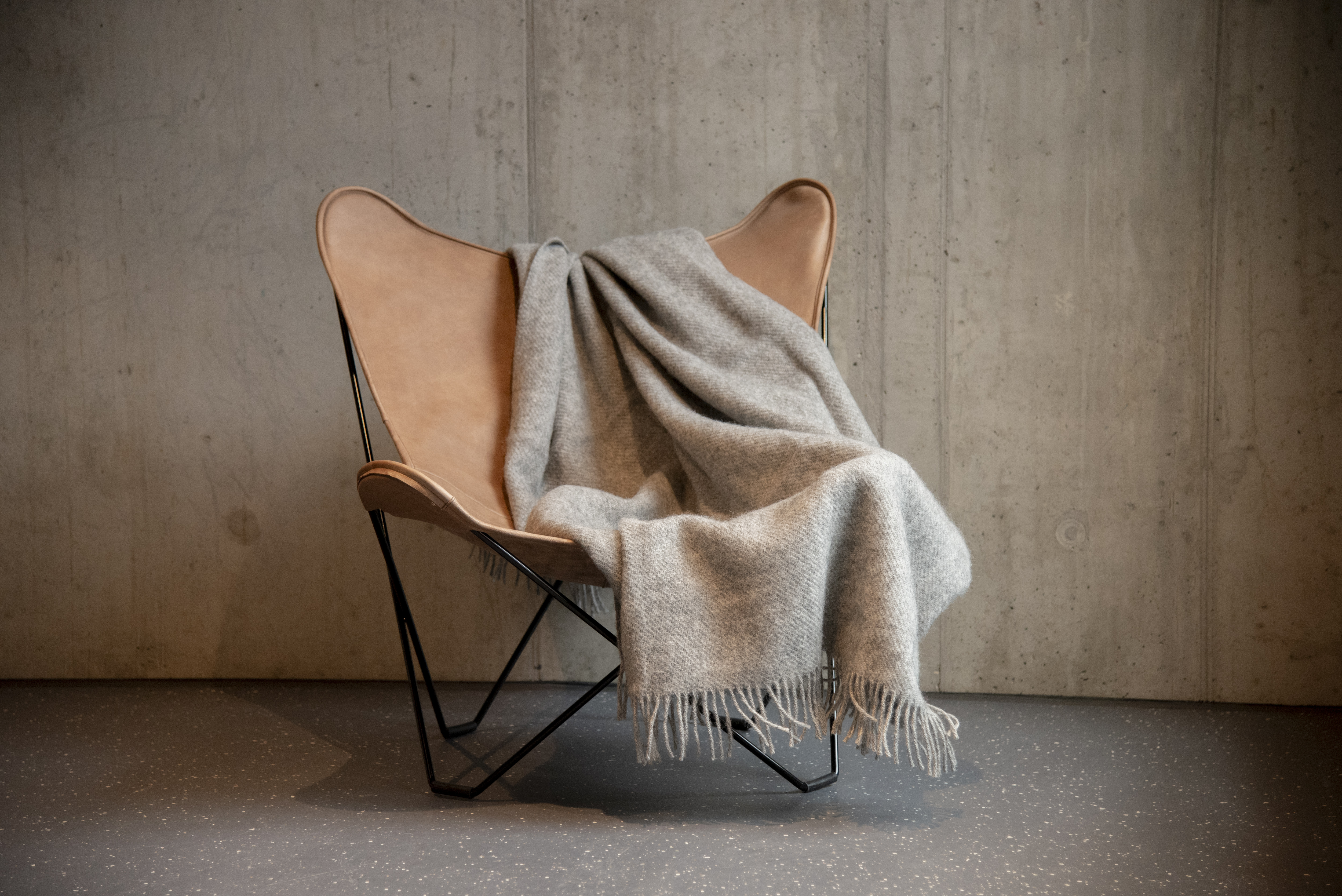 Wolldecke - Beige