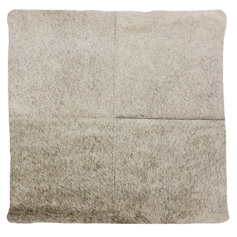 Kissenhüllen mit echtem Kuhfell (Grautöne)