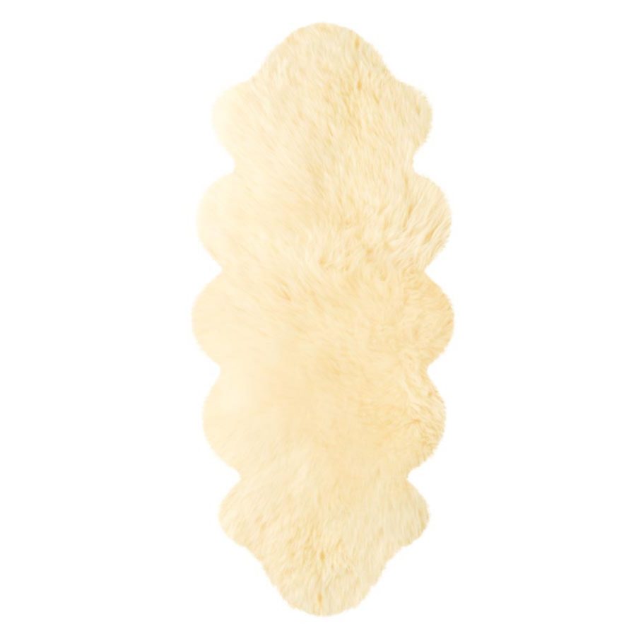 Australische Lammfelle aus zwei Fellen - beige