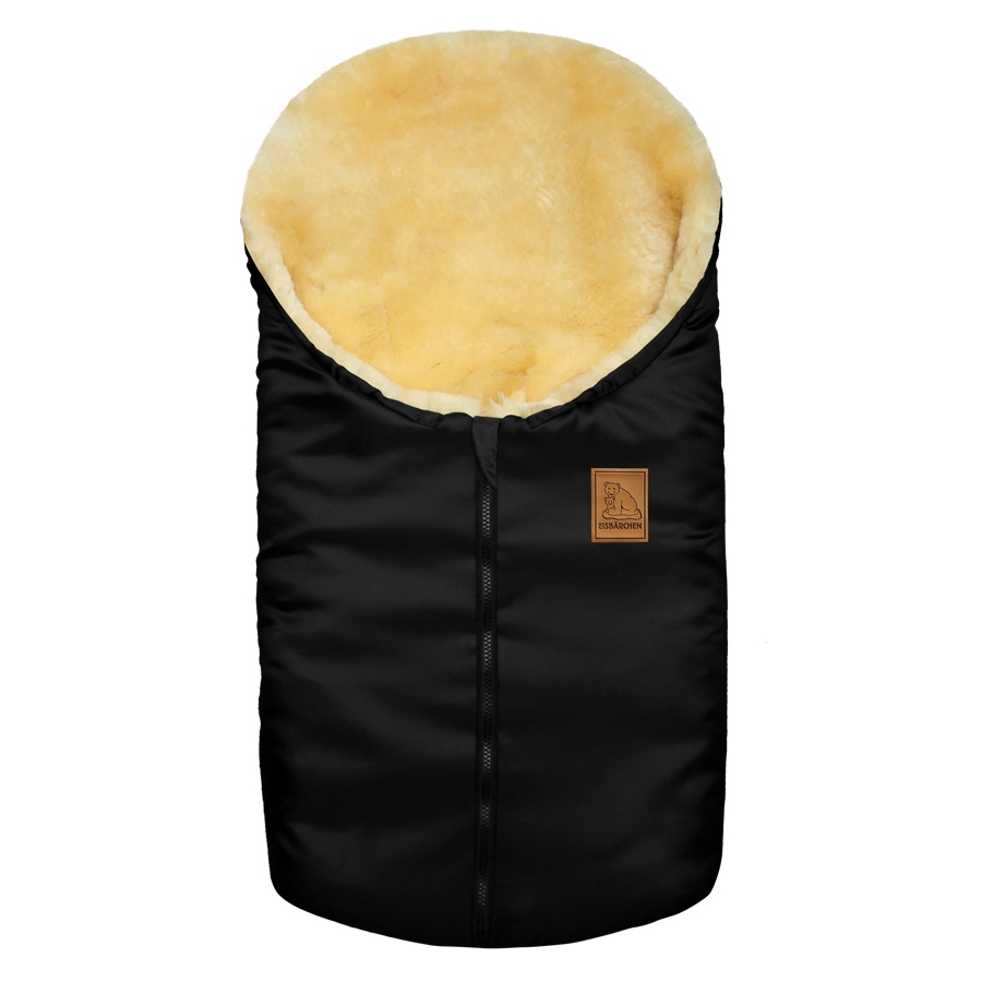 Kleiner Lammfellfußsack (schwarz)