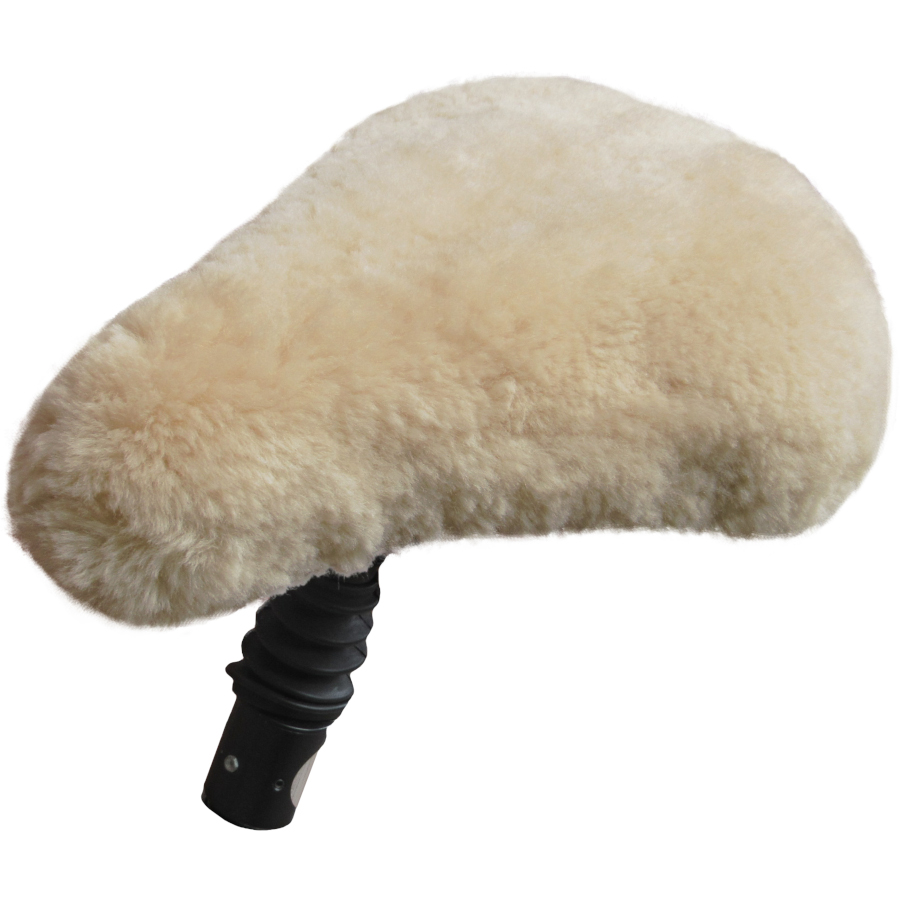 Lammfell-Fahrradsattelbezüge Sport (beige)